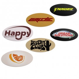 Promotional Custom Bumper Stickers Oval - 2x2  Promotional Custom Bumper Stickers Oval - 2x2