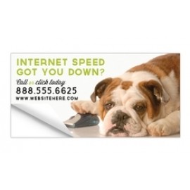 Custom UV Coated Vinyl Sticker - 4"x2"  Custom UV Coated Vinyl Sticker - 4"x2"