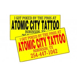 Personalized Bumper Sticker Yellow (One Color)  Personalized Bumper Sticker Yellow (One Color)