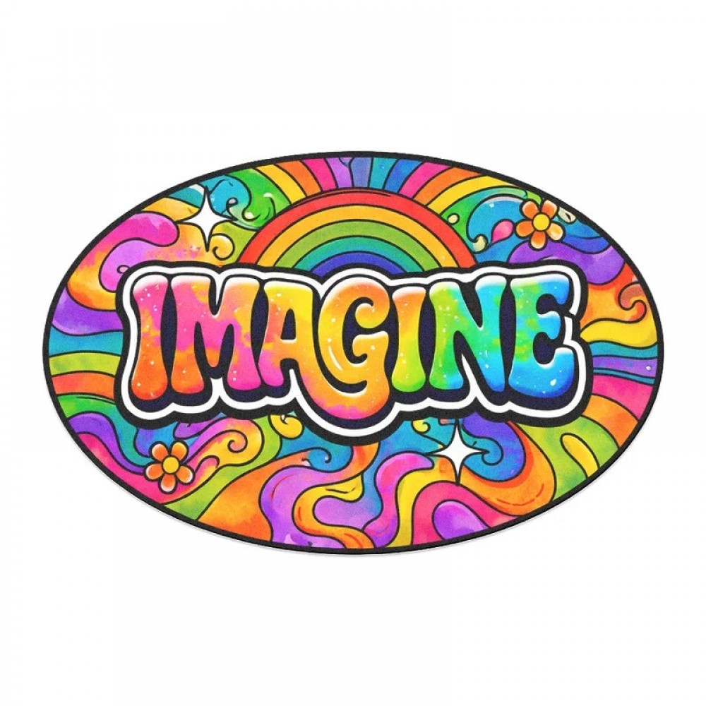 Customized OVAL Sticker (3"x2")