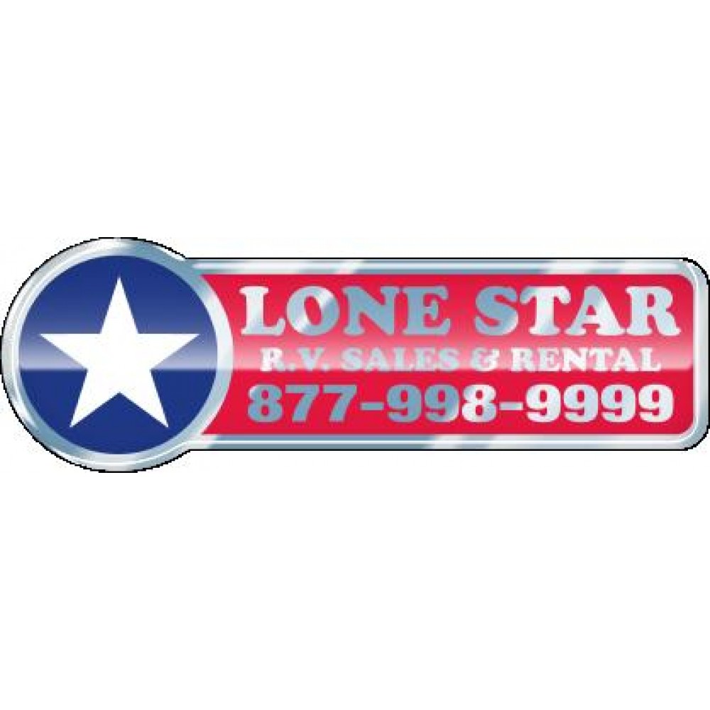Domed Auto Ad Decal (5.791"x 1.912") with Logo