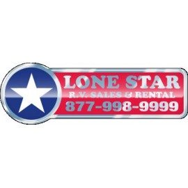 Domed Auto Ad Decal (5.791"x 1.912") with Logo