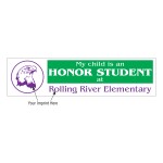 Custom Printed Stock Bumper Sticker "My Child is an Honor Student" (11 1/2" x 3")