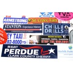 4-Color Process Rectangle Bumper Stickers (3 3/4"x11 1/2") with Logo