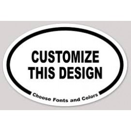 1.5" X 2.5" 4:0 OVAL Stickers with UV Custom Imprinted