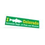 Promotional Vinyl Ultra Removable 1 Day Bumper Stickers 1 Color (3 3/4"x15")
