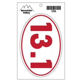 Face-Cut Oval Vinyl Bumper Sticker w/Peg Hole (4" x 6") Custom Imprinted  Face-Cut Oval Vinyl Bumper Sticker w/Peg Hole (4" x 6") Custom Imprinted