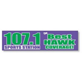 Clear Bumper Sticker w/Face Adhesive (11 1/2"x 3") with Logo  Clear Bumper Sticker w/Face Adhesive (11 1/2"x 3") with Logo