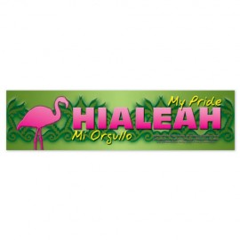 3" x 11.5" Rectangle White Vinyl Decal with Logo