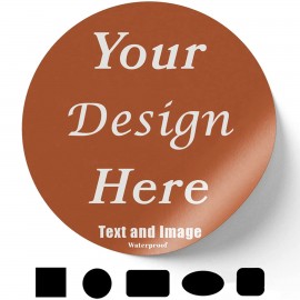 Customized 3" Full Color Label Sticker with Image Text or Logo
