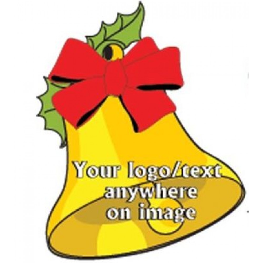 Christmas Bell Bumper Sticker with Logo