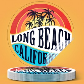 Customized 5" Full Color Static Cling Decal  Customized 5" Full Color Static Cling Decal