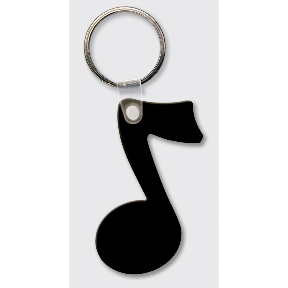 Personalized Musical Note Key Tag (Spot Color)