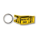 Custom Printed Safety Belt Key Tag (Spot Color)