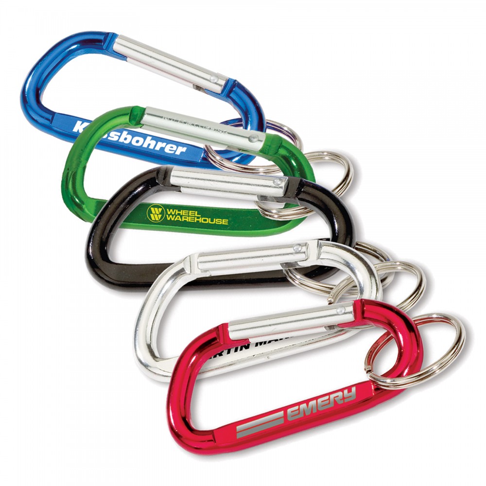 Personalized Carabiner with Split Ring
