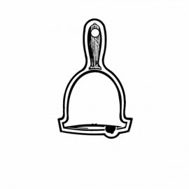 Personalized Hand Bell 2 Key Tag (Spot Color)