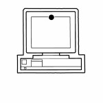 Computer Key Tag - Spot Color Custom Imprinted