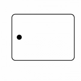 Logo Branded Rectangle 19 Key Tag - Spot Color