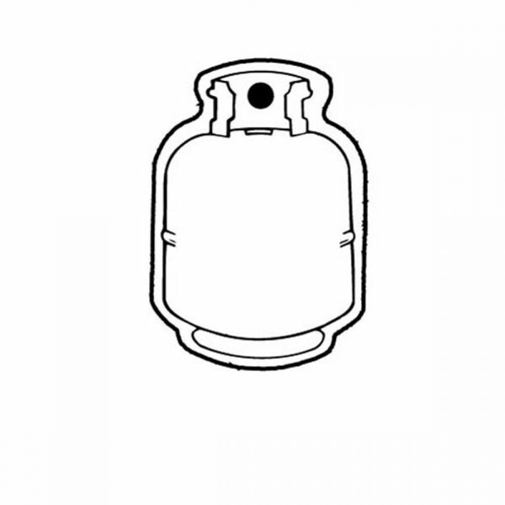 Propane Tank 1 Key Tag - Spot Color with Logo