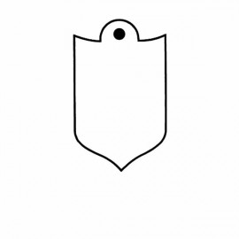 Logo Branded Shield 5 Key Tag - Spot Color