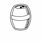 Barrel 1 Key Tag (Spot Color) with Logo