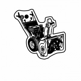 Logo Branded Snowblower Key Tag - Spot Color