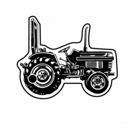 Farm Tractor 2 Key Tag - Spot Color with Logo