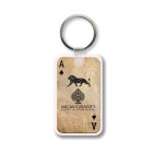 Logo Imprinted Rectangle w/Rounded Corners Key Tag - Full Color (1.5" x 2.5")