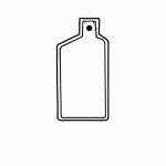 Personalized Oil Bottle Key Tag (Spot Color)