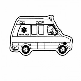 Customized Ambulance 2 Key Tag - Spot Color
