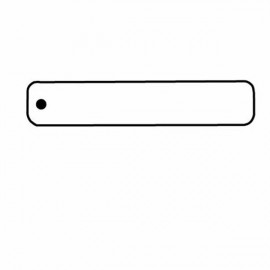 Personalized Rectangle 23 Key Tag - Spot Color