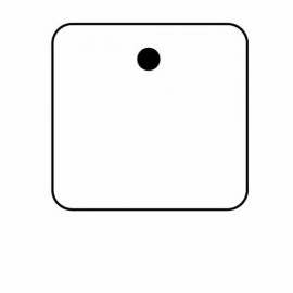 Customized Square 2 Key Tag - Spot Color