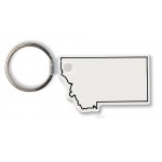 Montana State Shape Key Tag (Spot Color) Custom Printed