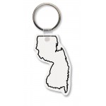 New Jersey State Shape Key Tag (Spot Color) Custom Printed