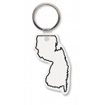 New Jersey State Shape Key Tag (Spot Color) with Logo