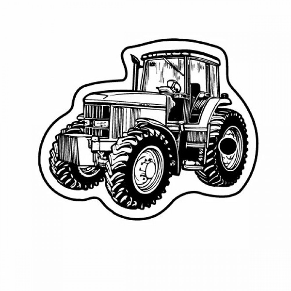 Custom Farm Tractor 7 Key Tag - Spot Color