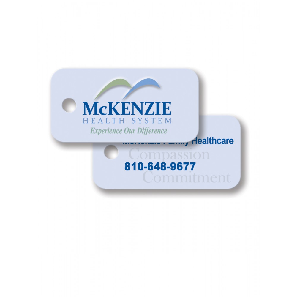 Custom Printed Medium Rectangle w/Round Corners Key Tag - Full Color Custom Printed Medium Rectangle w/Round Corners Key Tag - Full Color