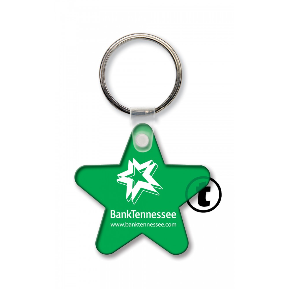 Star Key Tag (Spot Color) with Logo