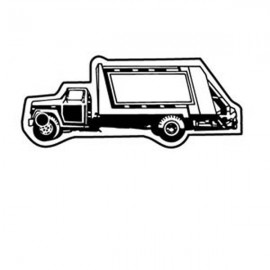 Trash Truck 2 Key Tag - Spot Color with Logo