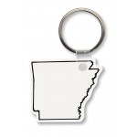 Customized Arkansas State Shape Key Tag (Spot Color)