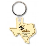 Texas State Shape Key Tag (Spot Color) with Logo