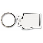Washington State Shape Key Tag (Spot Color) Logo Imprinted