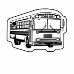 School Bus 12 Key Tag (Spot Color) Custom Imprinted