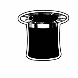 Logo Branded Top Hat Key Tag - Spot Color