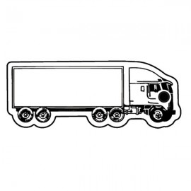 Semi Truck 13 Key Tag - Spot Color with Logo