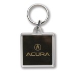 Custom Printed Square w/Tab Key Tag - Full Color