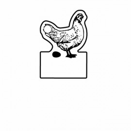 Chicken w/Sign Key Tag (Spot Color) with Logo