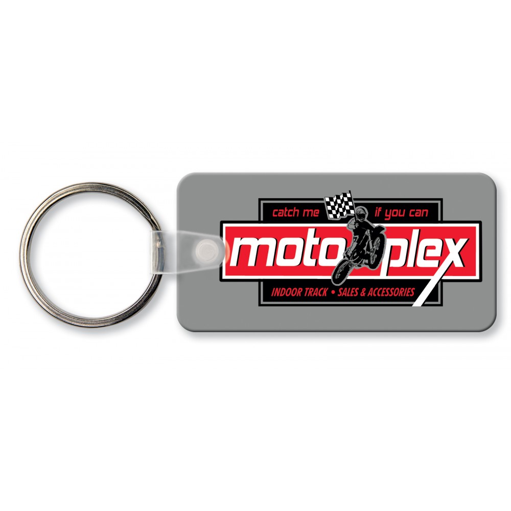 Rectangle Key Tag w/Round Corners (Spot Color) Logo Imprinted Rectangle Key Tag w/Round Corners (Spot Color) Logo Imprinted