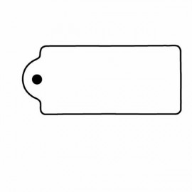 Rectangle w/Tab 6 Key Tag - Spot Color with Logo