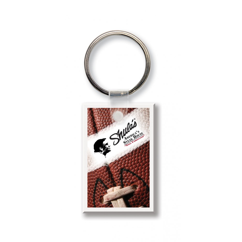 Small Rectangle Key Tag - Full Color with Logo